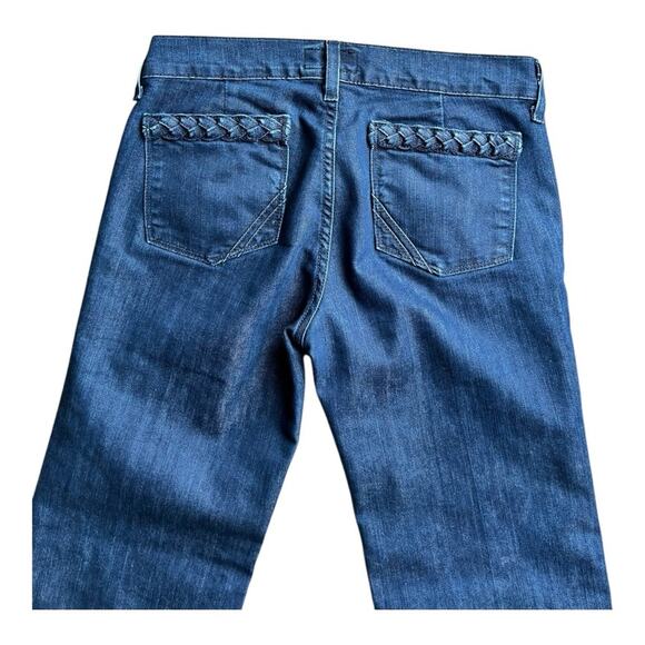 Anlo dark wash flare jeans braided pocket Size 28 - Picture 6 of 8
